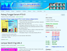 Tablet Screenshot of cvjayabersama.com
